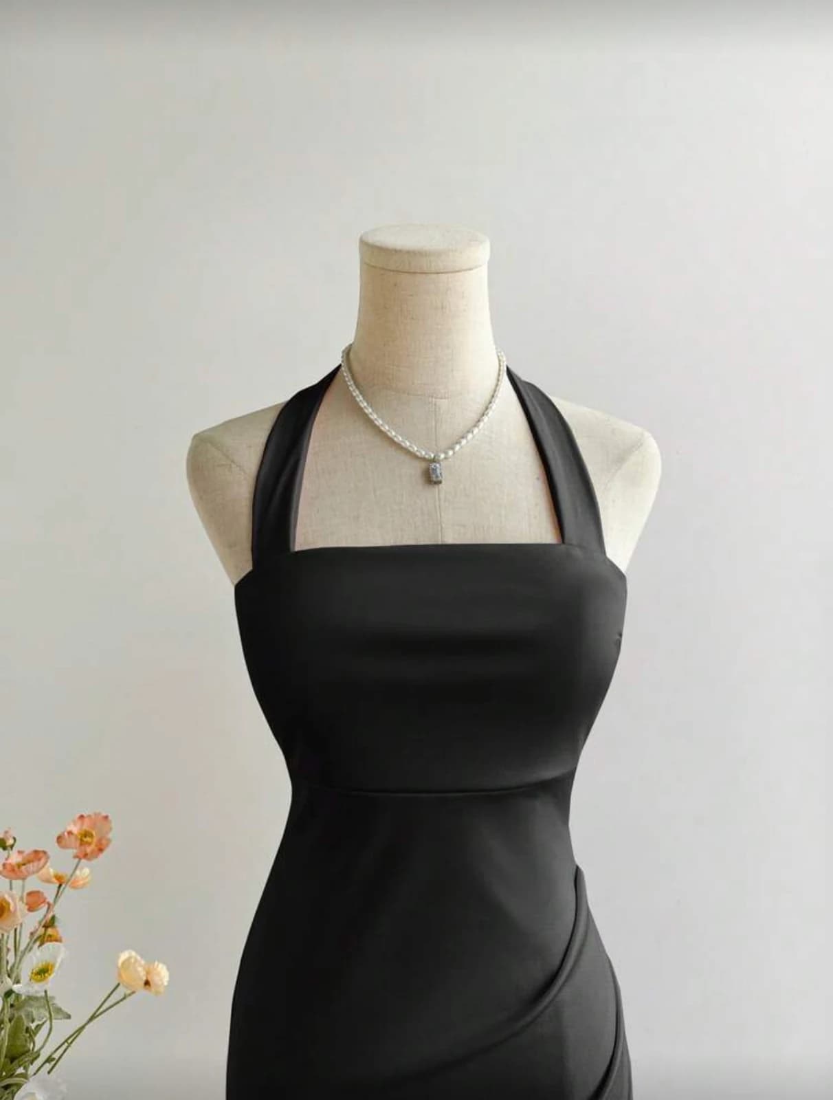 Elamini Mermaid Hem Midi Dress — front view