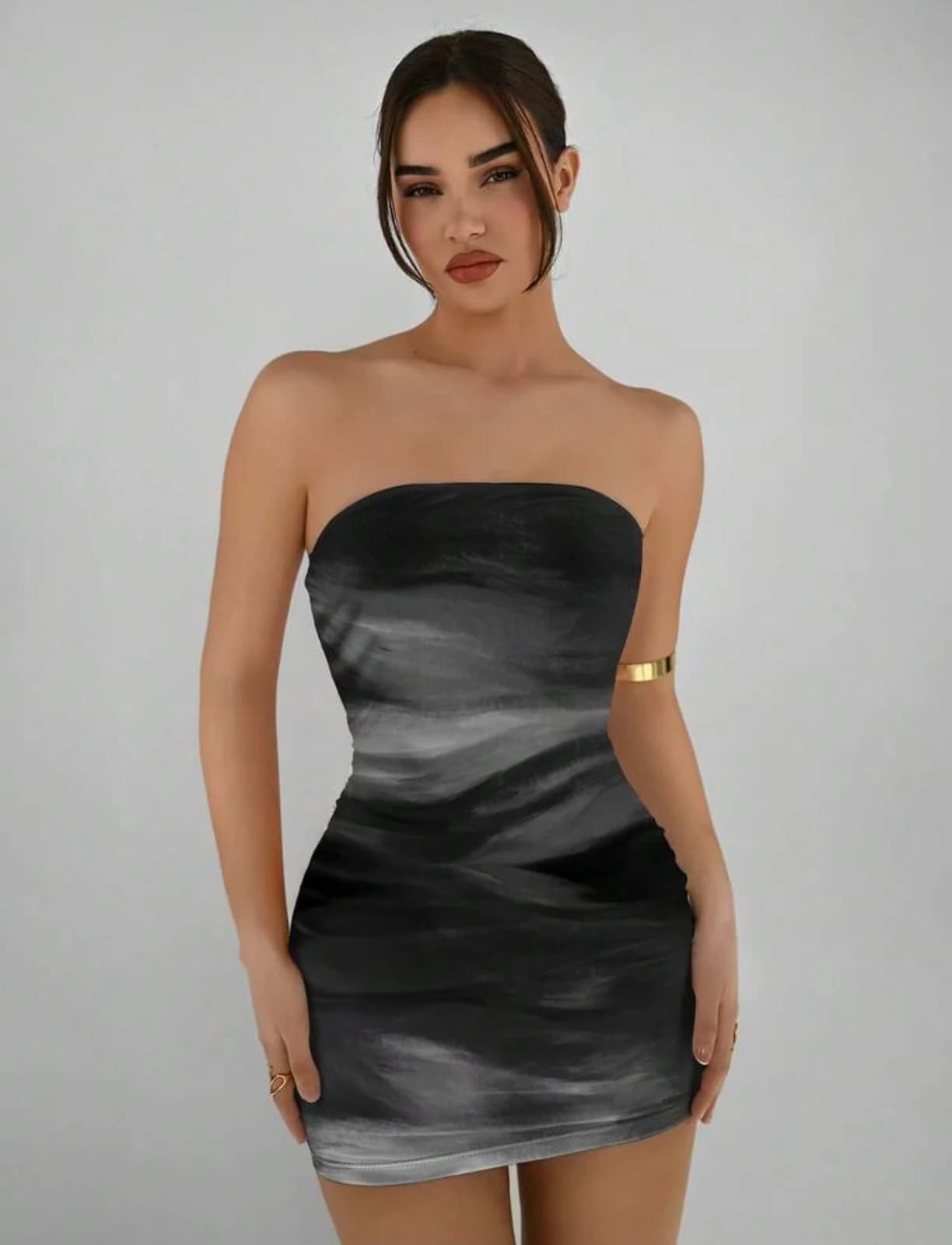 Smoky Bandeau Bodycon Mini Dress