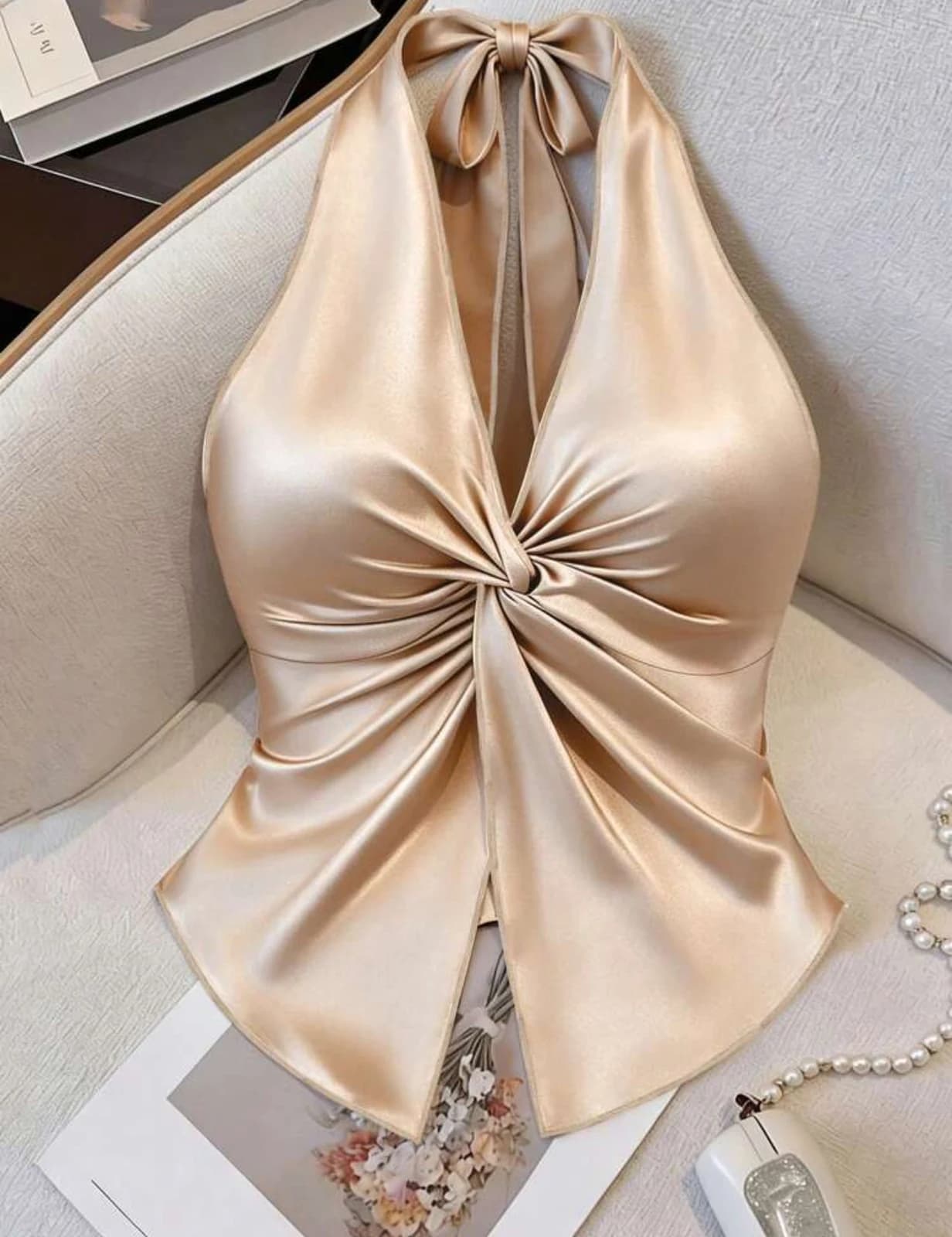 Apricot Halter Cami