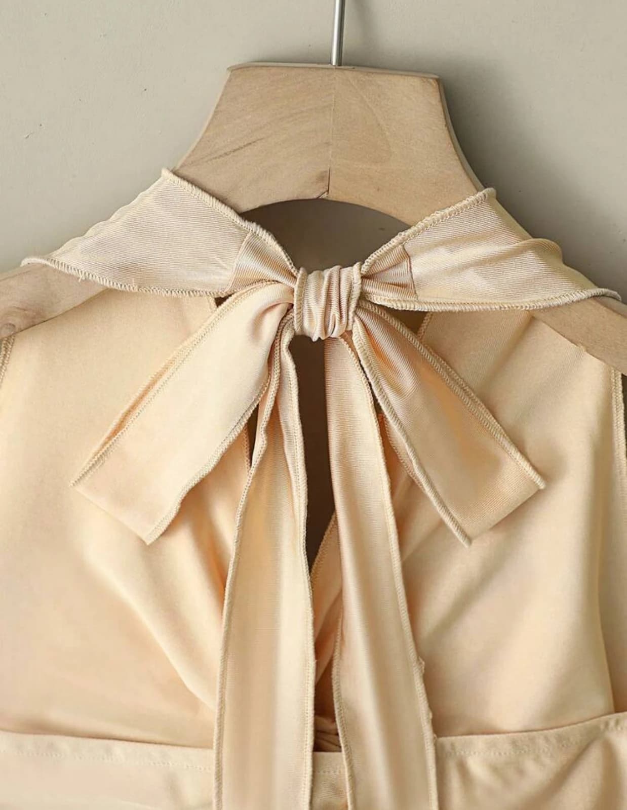 Apricot Halter Cami — back view