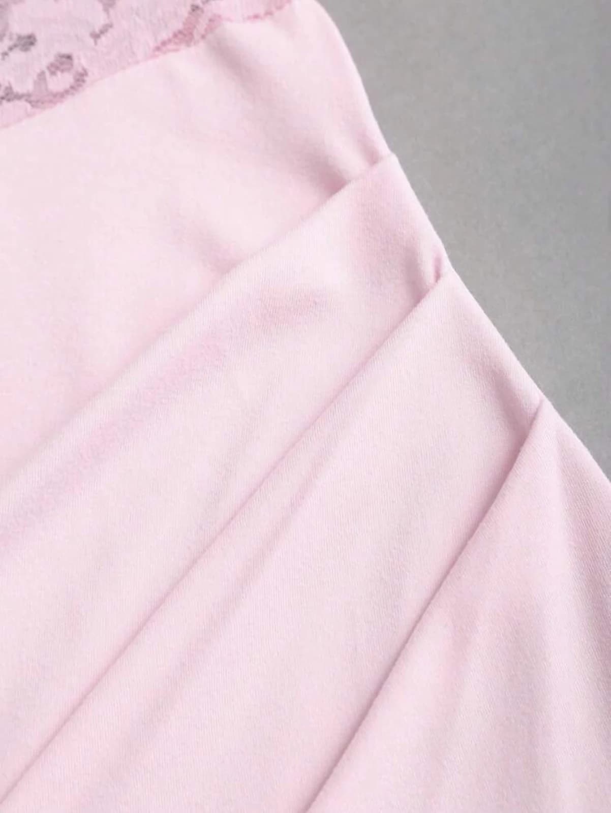 Pink Tube Long Dress — side view