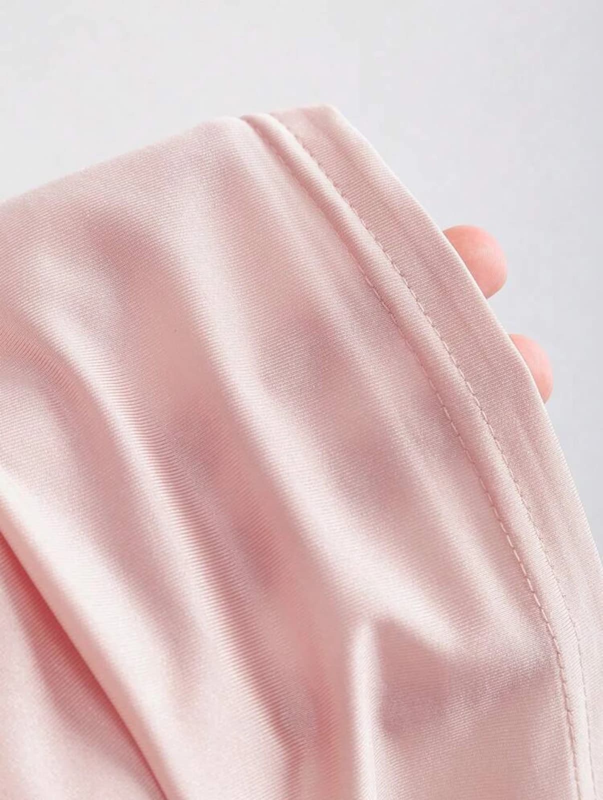Pink Halter Tank — side view