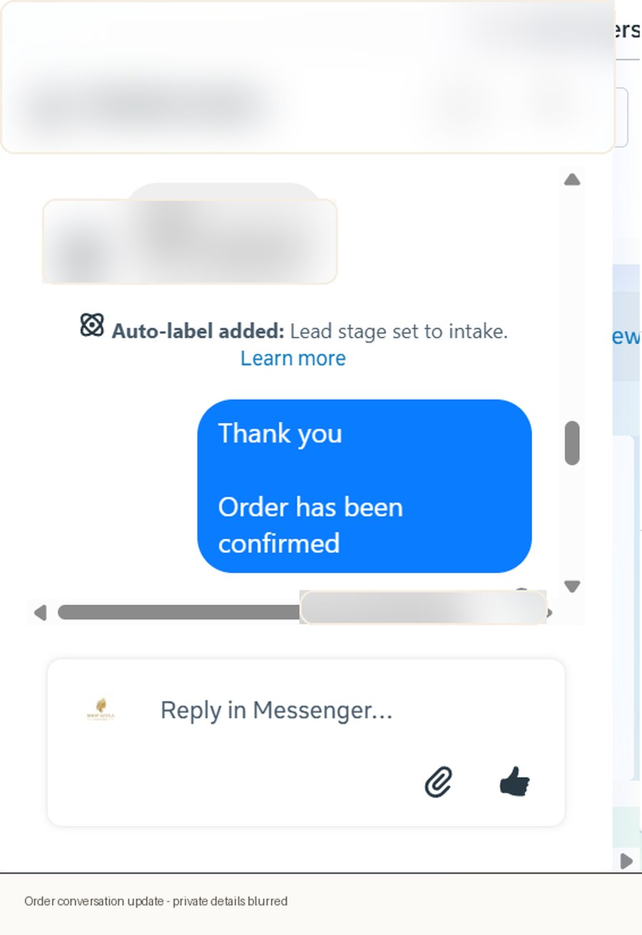 Order conversation proof